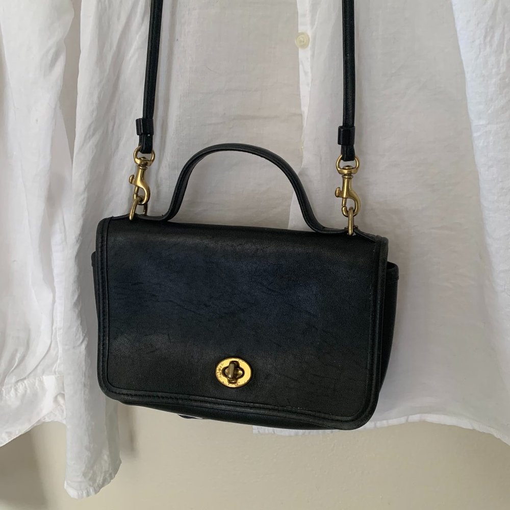 Coach Casino (bitty) bag in black leather